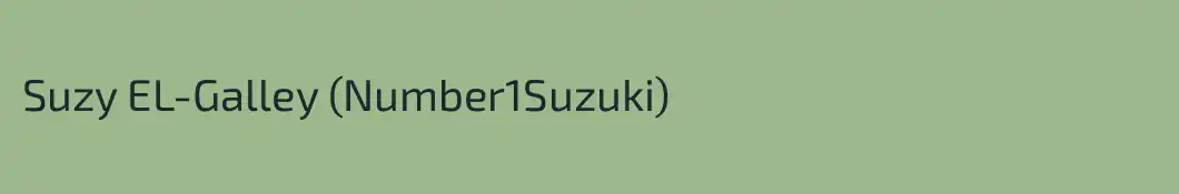 Suzy EL-Galley (Number1Suzuki)